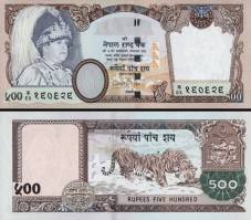 *500 Rupií Nepál 2002, P50 UNC - Kliknutím na obrázok zatvorte -